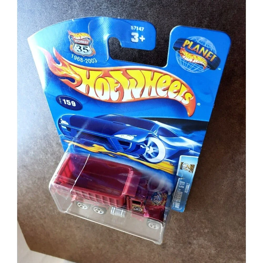 2003 Hot Wheels PETERBILT DUMP TRUCK Red #159 WORK CREWSERS 5/10 ZAMAC Big Ed's